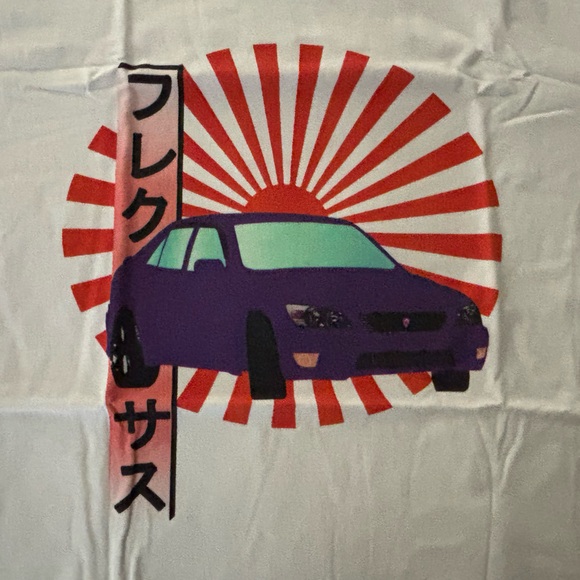 Japanese Culture Lexus IS300 Altezza Graphic Car Design White Shirt Large - Picture 2 of 4